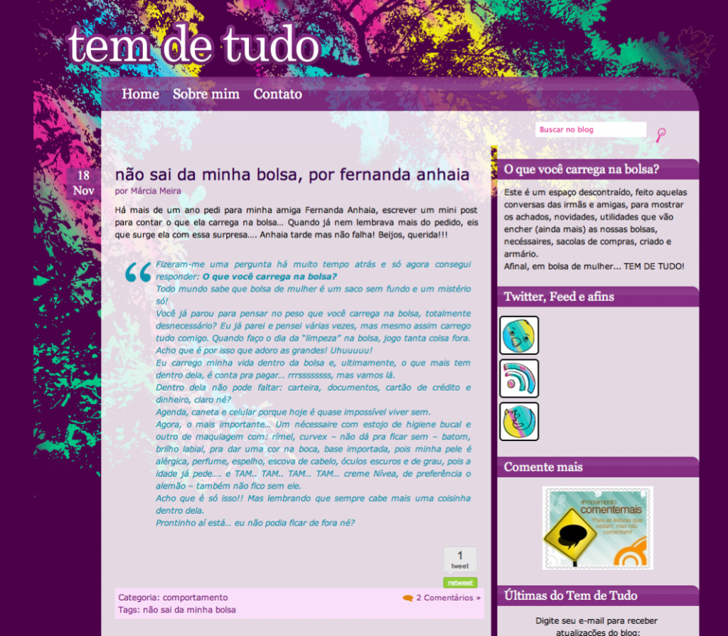 Blog Tem de Tudo