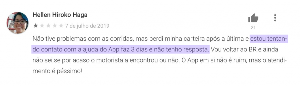 Como pedir reembolso de uma corrida no Cabify